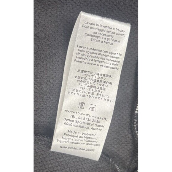 BURTON Dry ride Blk Square Multicolor Women’s Small Full Zip Jacket - Picture 8 of 9